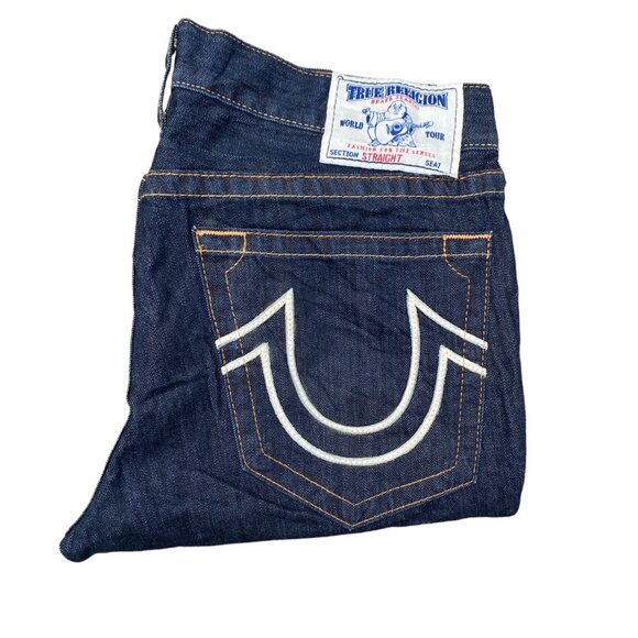 Vintage True Religion Jeans Size 36 STRAIGHT Blue - Picture 3 of 7